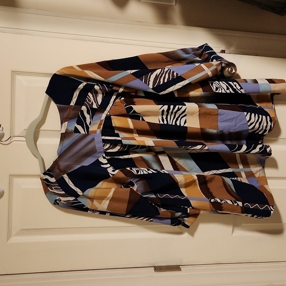 Handmade Colorful 3/4 Sleeve Mini Dress - Picture 2 of 5